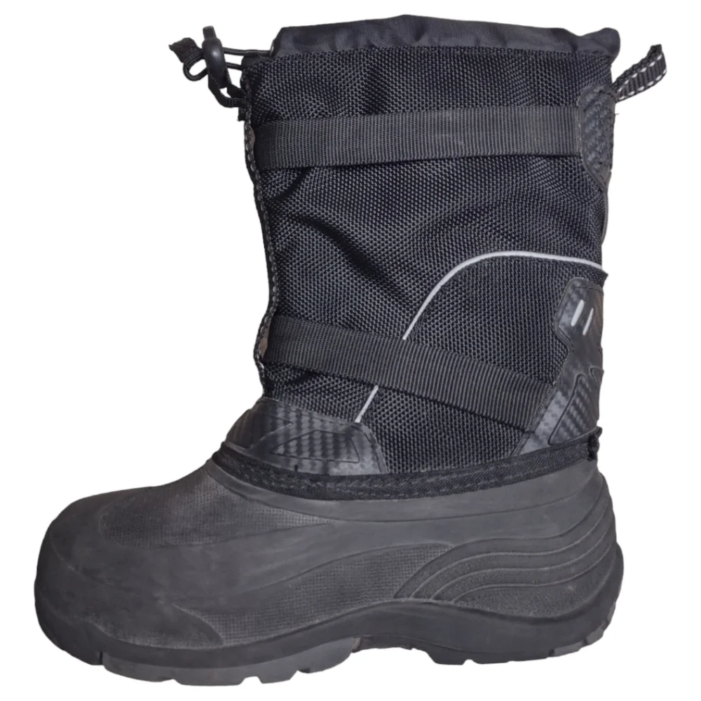 Kamik Glacial Black Waterproof Winter Boots Unisex Youth Size 1